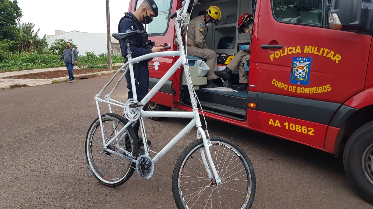 Homem De Anos Fica Ferido Ao Cair De Bicicleta Adaptada No Santa