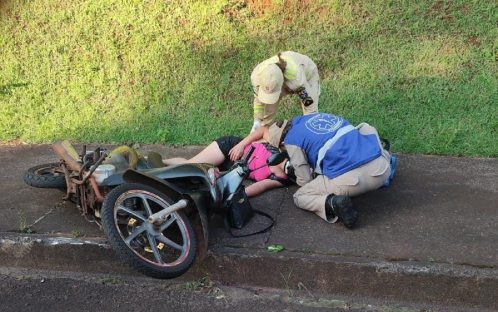 Mulher Fica Ferida Ao Sofrer Queda De Moto Na Regi O Do Lago Cgn O