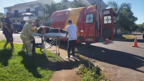 Homem Fica Ferido Ao Cair De Moto Na Rua Maria Dolores Da Motta Cgn