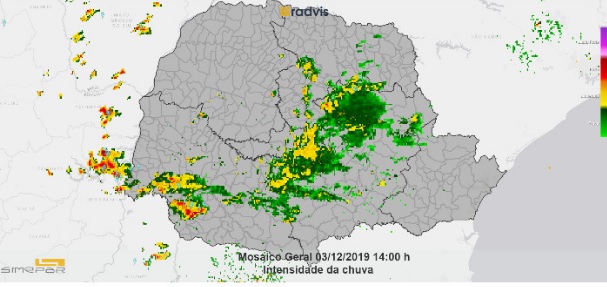 Defesa Civil emite alerta de temporais para Cascavel nesta terça feira