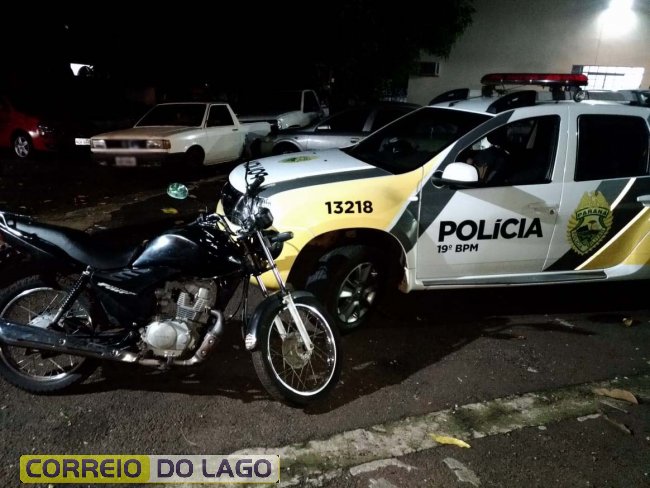 Moto que havia sido furtada em São José das Palmeiras é localizada pela