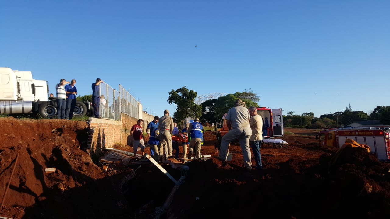 Trabalhador fica em estado grave após ser atingido por muro CGN O