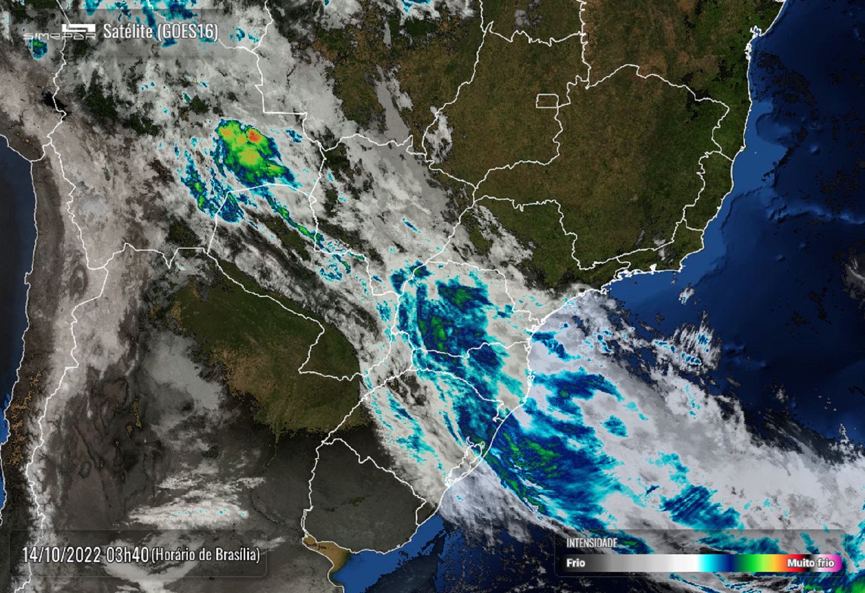 Sexta feira tem novo alerta de chuvas intensas em Cascavel e região