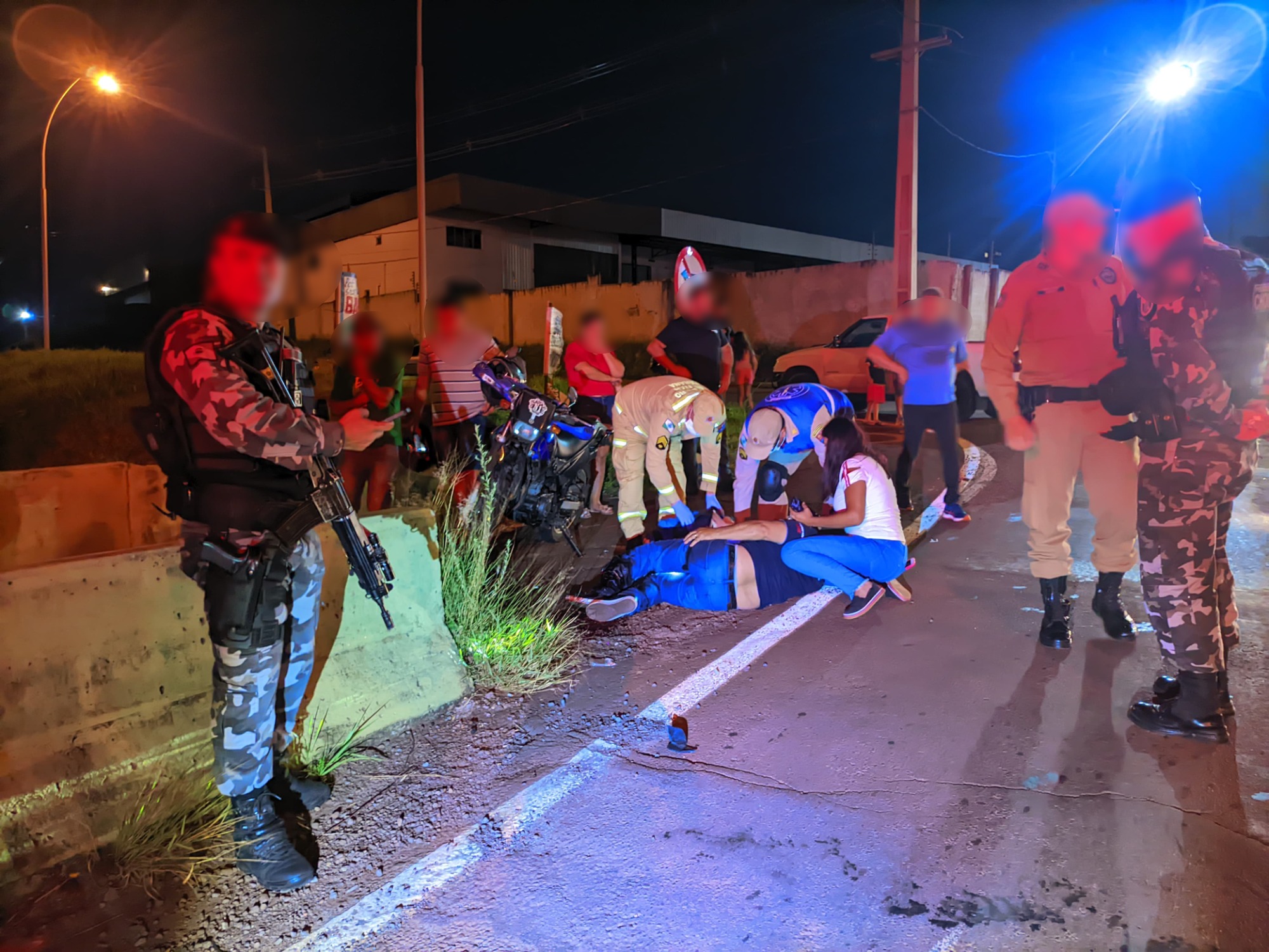 Homem Sofre Fratura Exposta Em Acidente No Viaduto Da Avenida Rocha