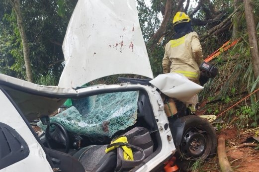 Carro Cai Em Ribanceira De Metros E Jovem Fica Enroscado Em Arame