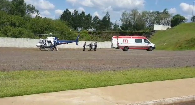 Gestante é transferida de helicóptero de Três Barras do Paraná à Cascavel - CGN