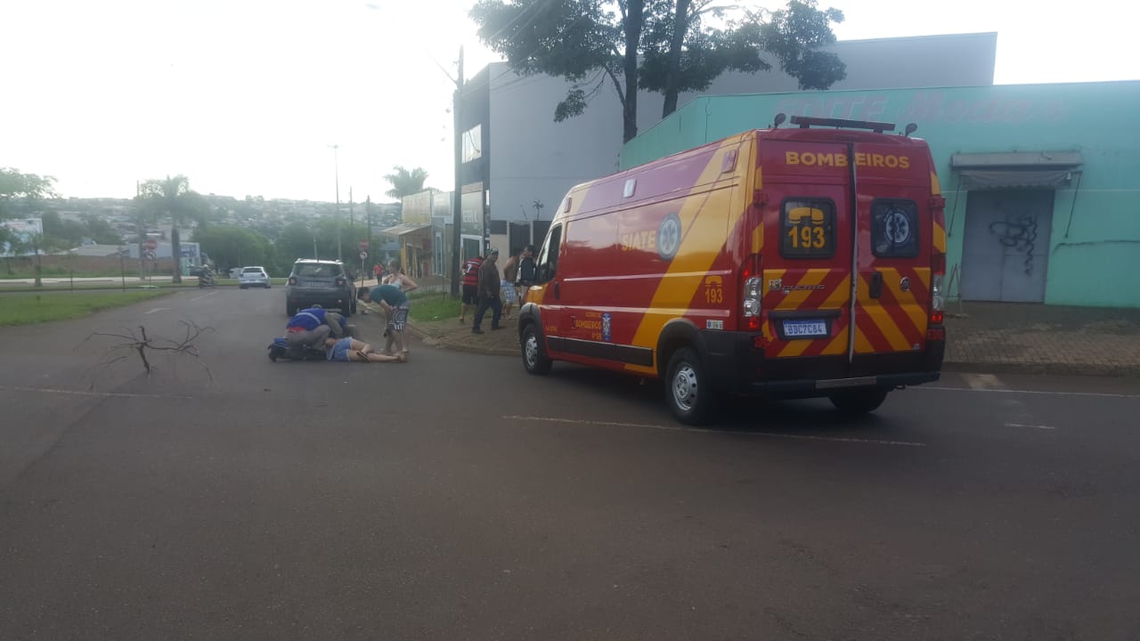 Imagem referente a Jovem fica ferida em acidente de trânsito na região do Coqueiral