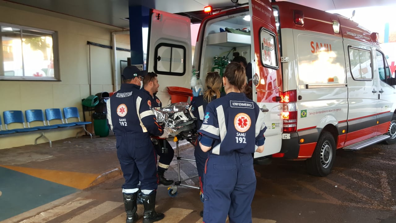Imagem referente a Vítima de queda de aeronave chega ao Hospital Universitário de Cascavel