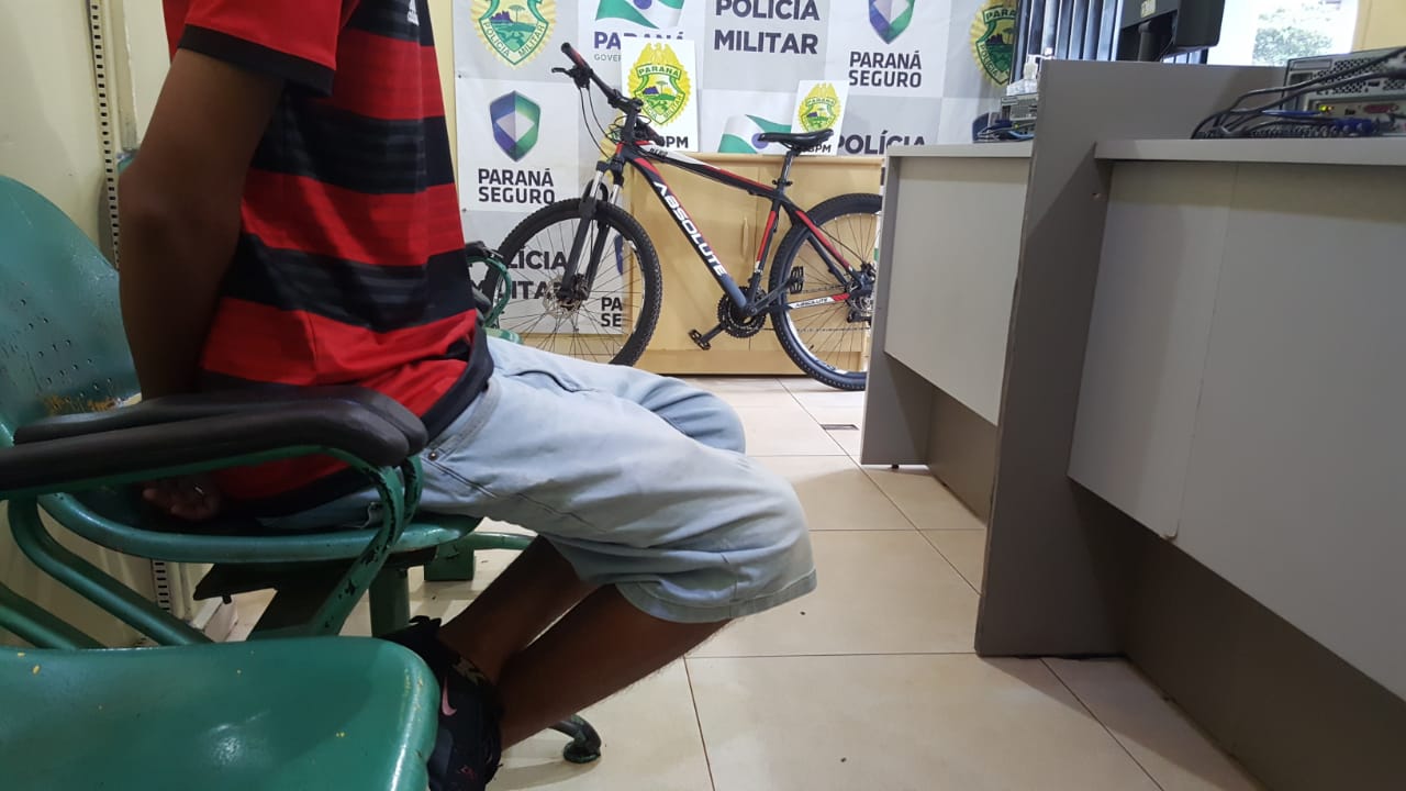 Imagem referente a Jovem de 20 anos é detido com bicicleta furtada