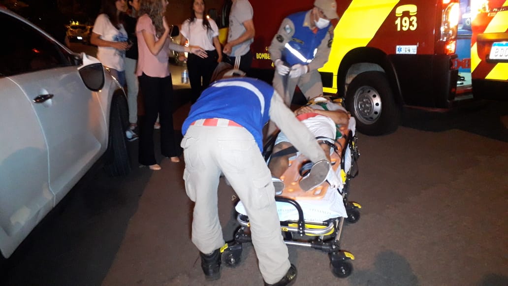 Imagem referente a Homem fica ferido ao ser atingido por carro na Rua Manaus, no Country