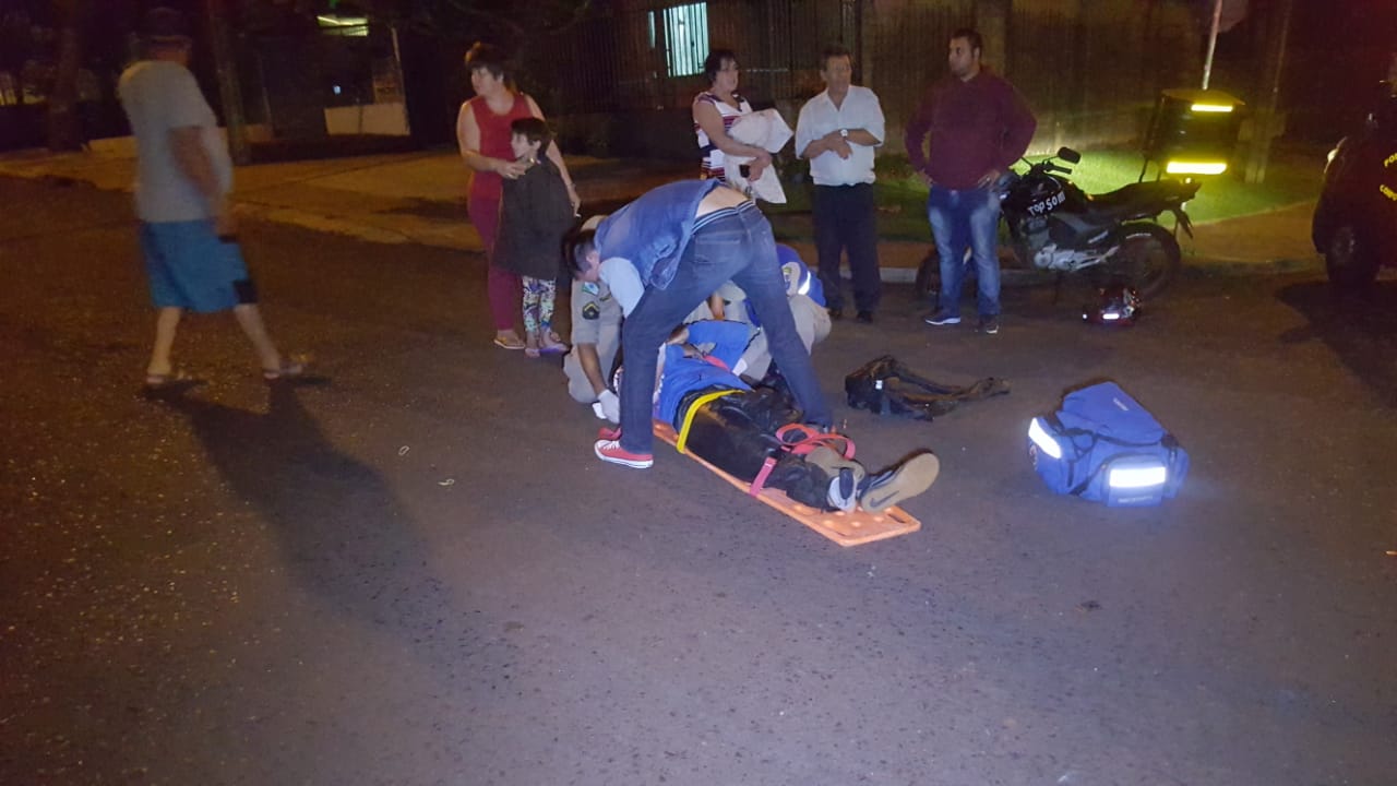 Imagem referente a Siate socorre motociclista ferido em batida de trânsito no Santa Cruz