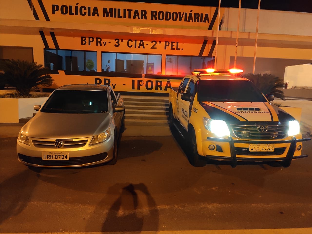 Imagem referente a PRv de Iporã detém dois por receptação e recupera veículo furtado