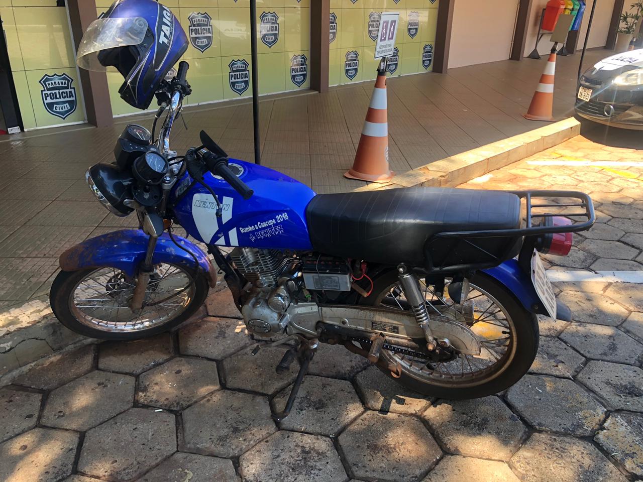 Imagem referente a Polícia Civil recupera motocicleta em Foz do Iguaçu