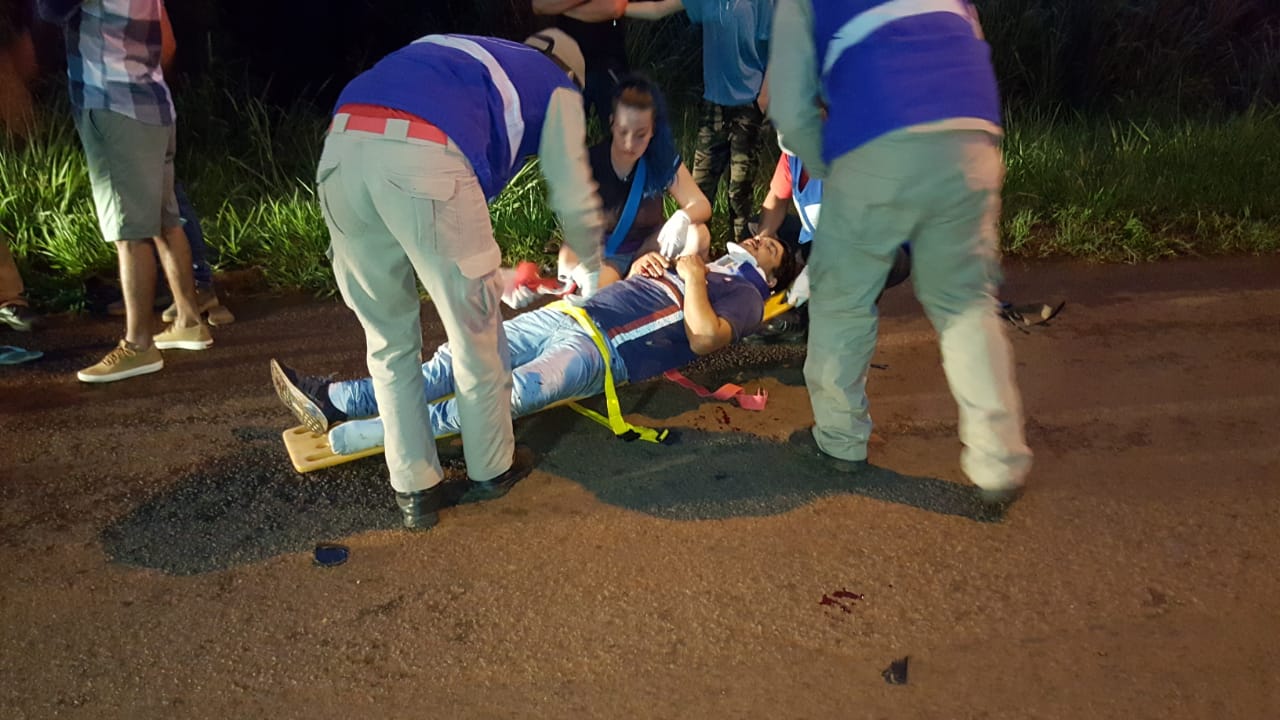 Imagem referente a Passageiro de moto morre em forte colisão de trânsito no Bairro Turisparque