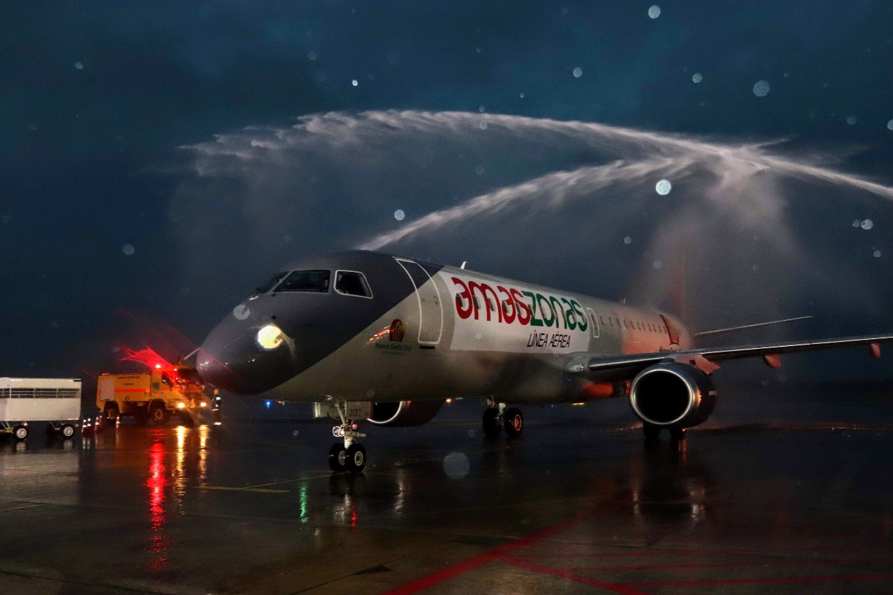 Imagem referente a Amaszonas inaugura voo de Foz do Iguaçu para Santa Cruz de la Sierra
