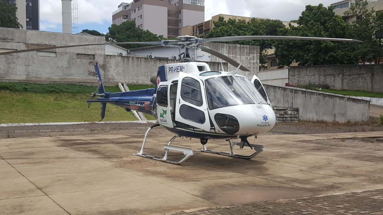 Imagem referente a Helicóptero do Consamu resgata bebê com 12 dias de vida