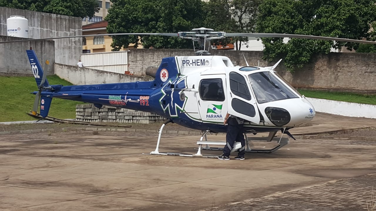 Imagem referente a Homem é socorrido em estado grave pelo Helicóptero do Consamu