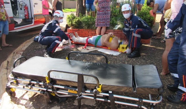 Imagem referente a Homem tem perna parcialmente amputada e outro fica ferido após colisão em São Roque, distrito de Santa Helena