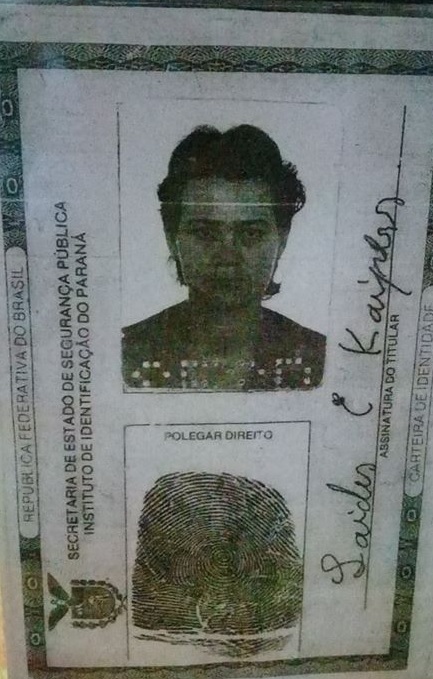 Imagem referente a Carteira de identidade é encontrada no Bairro Presidente