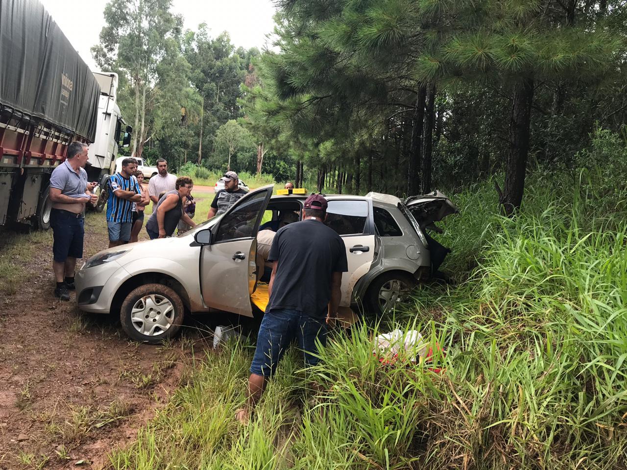 Imagem referente a Grave acidente é registrado na PR-565, em Laranjeiras do Sul