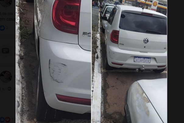 Imagem referente a Honestidade: após atingir carro estacionado, motorista faz post à procura da proprietária e descobre que dano já existia