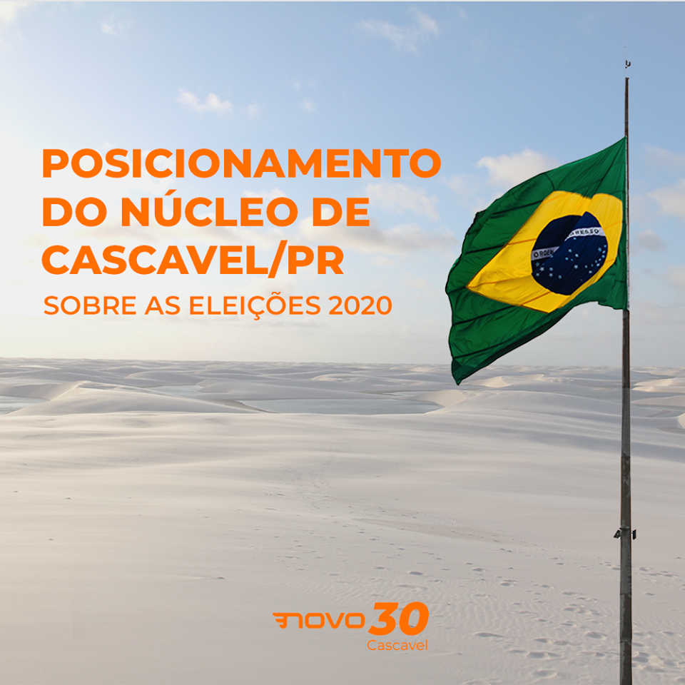 Imagem referente a Partido NOVO não terá candidatos a prefeito e vereadores em Cascavel na eleição deste ano