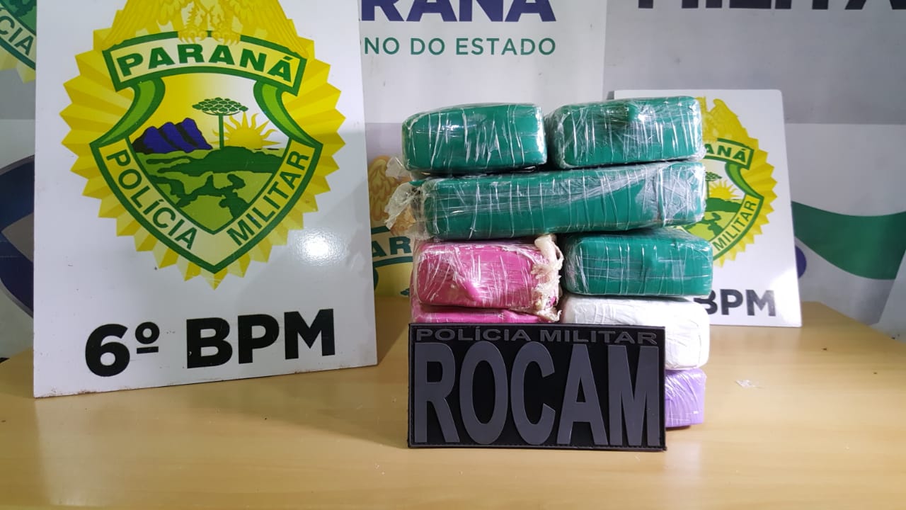 Imagem referente a ROCAM apreende 10,4 kg de crack em Cascavel