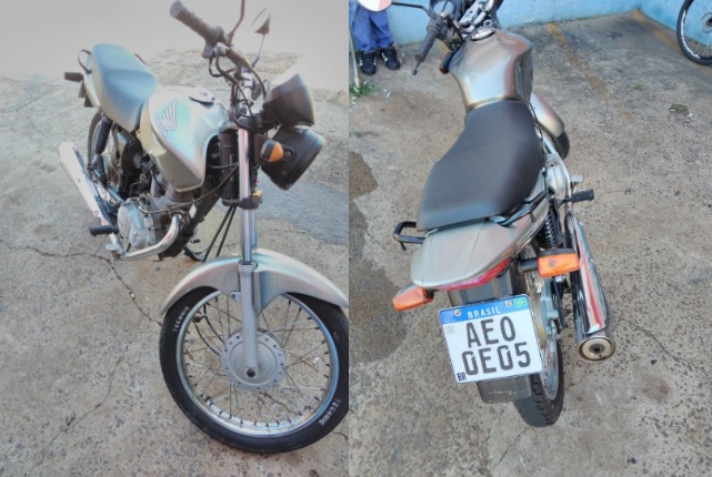 Imagem referente a Moto foi furtada na Rua Jorge Lacerda