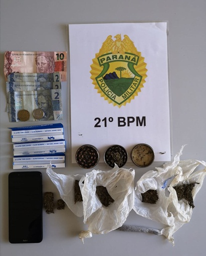 Imagem referente a Polícia Militar prende três por tráfico de drogas e maus tratos a animais, em Realeza