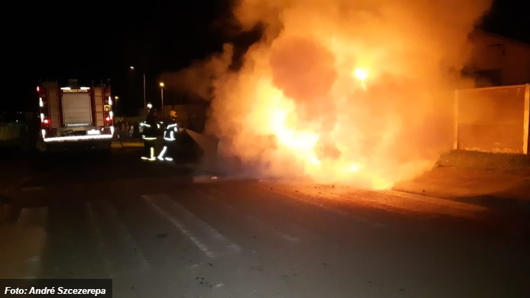 Imagem referente a Batida termina em capotamento e incêndio em Ponta Grossa
