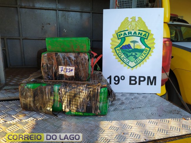 Imagem referente a Polícia Militar de Santa Helena apreende 29kg de maconha no interior do município