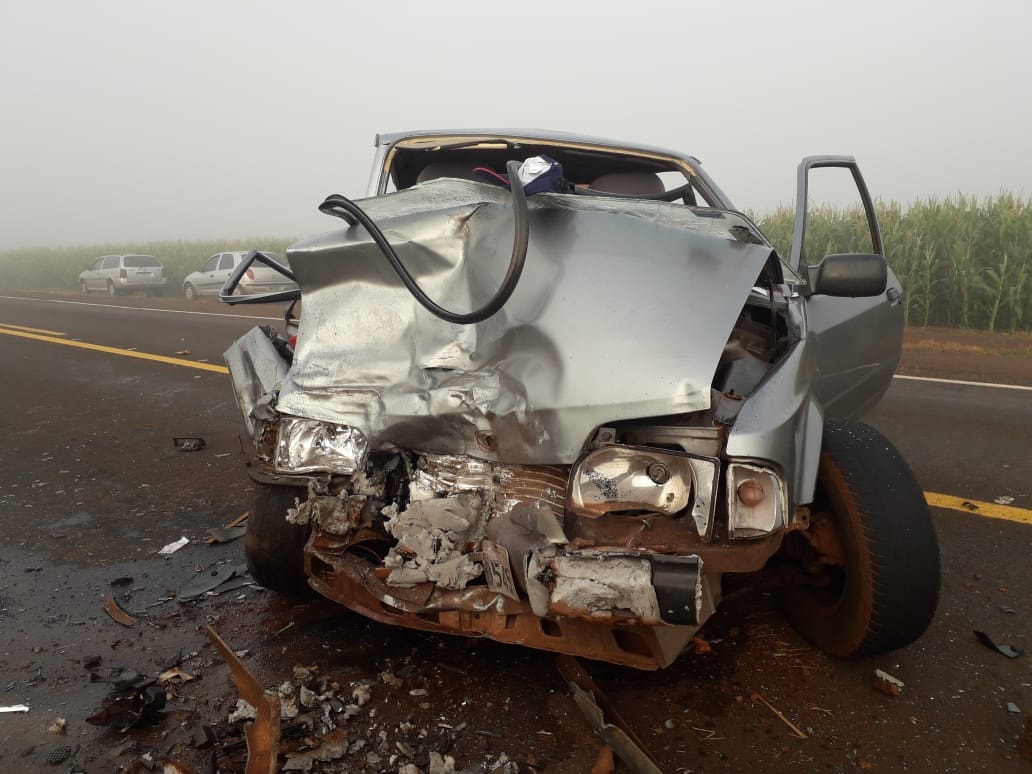 Imagem referente a Homem morre em acidente que envolveu quatro veículos na PR-090, em Alvorada do Sul