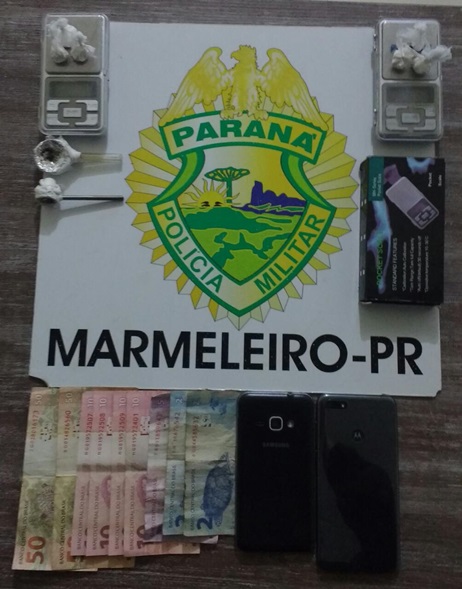 Imagem referente a Polícia Militar descobre ‘delivery’ de drogas em Marmeleiro