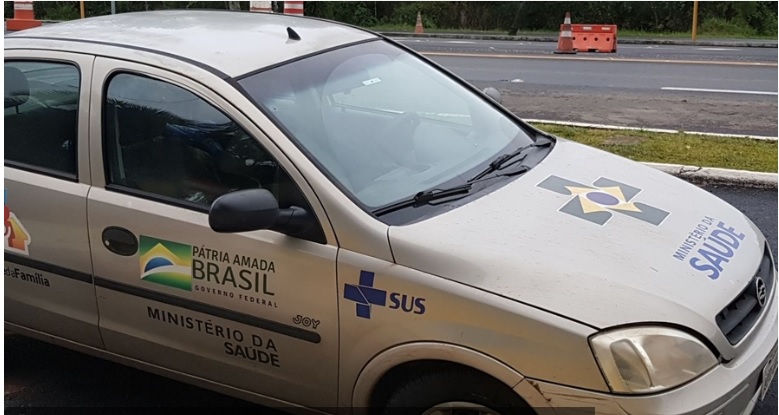 Imagem referente a Carro com inscrições do Ministério da Saúde é apreendido com maconha na BR-277
