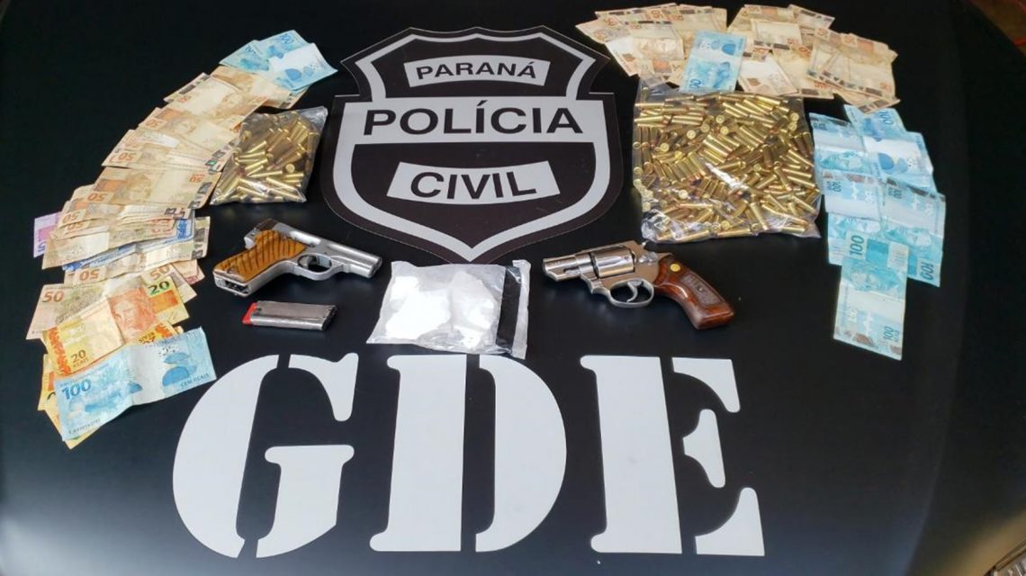 Imagem referente a Polícia Civil prende suspeitos de tráfico e comércio de armas e munições em Laranjeiras do Sul