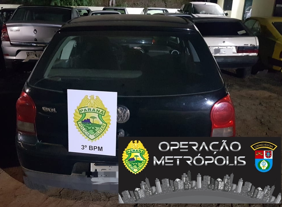 Imagem referente a Três são detidos com carro furtado em Mangueirinha