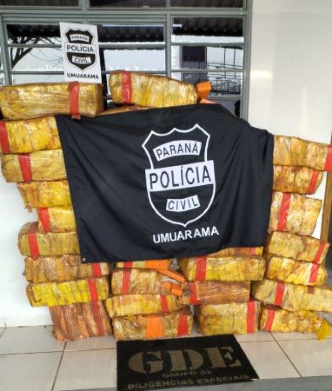 Imagem referente a Polícia Civil de Umuarama apreende quase meia tonelada de maconha no Jardim Itália