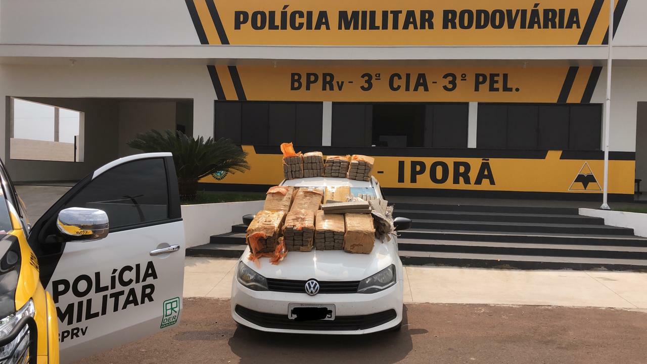 Imagem referente a PRE apreende mais de 243 quilos de maconha em Iporã