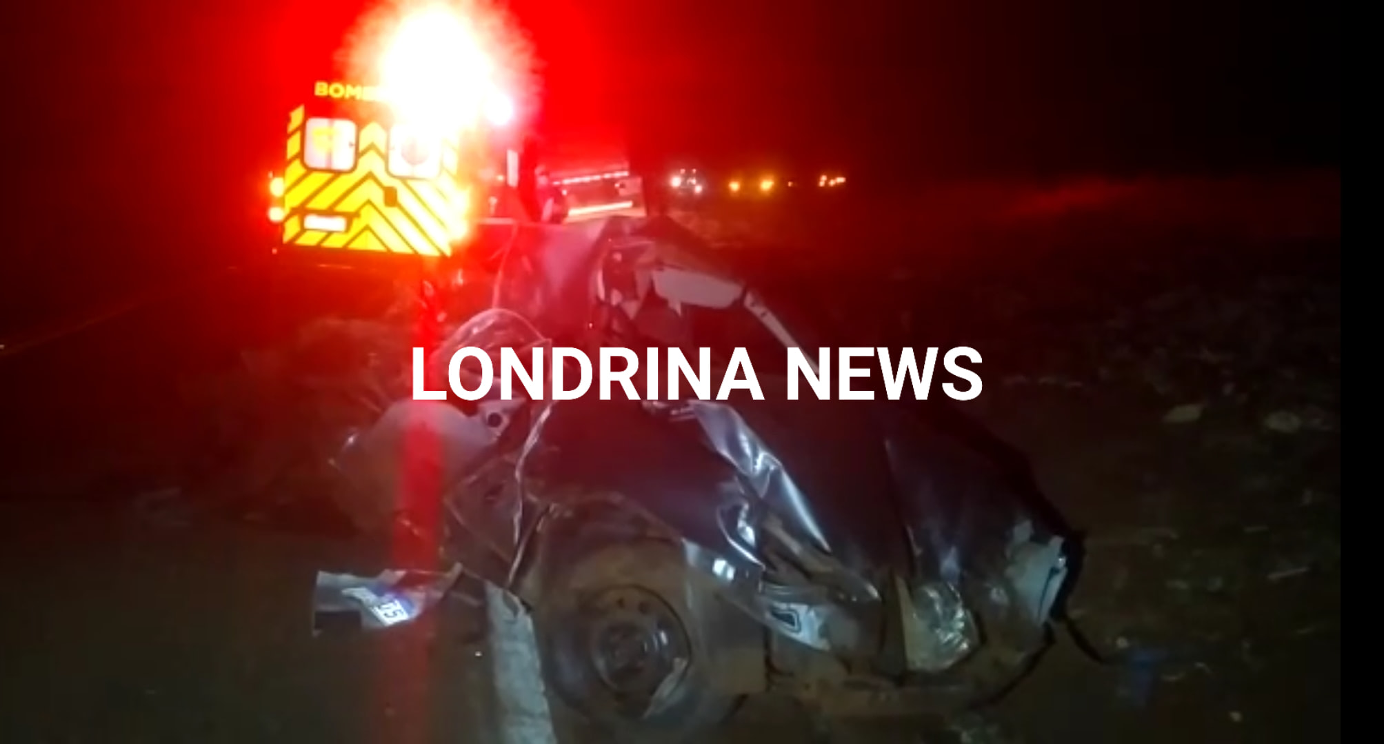 Imagem referente a Homem morre em acidente envolvendo carro e caminhão na PR-090, em Ibiporã