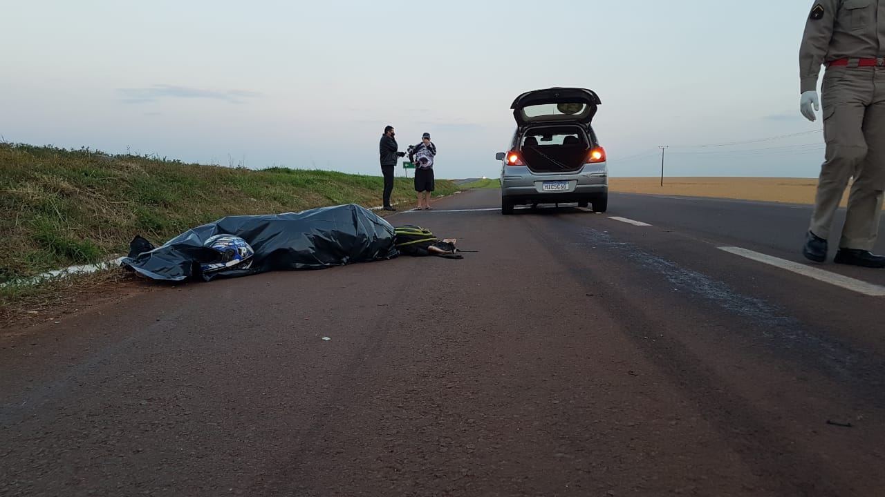 Imagem referente a Corpo de motociclista que morreu em acidente na PRc-467 está sendo velado em Maripá