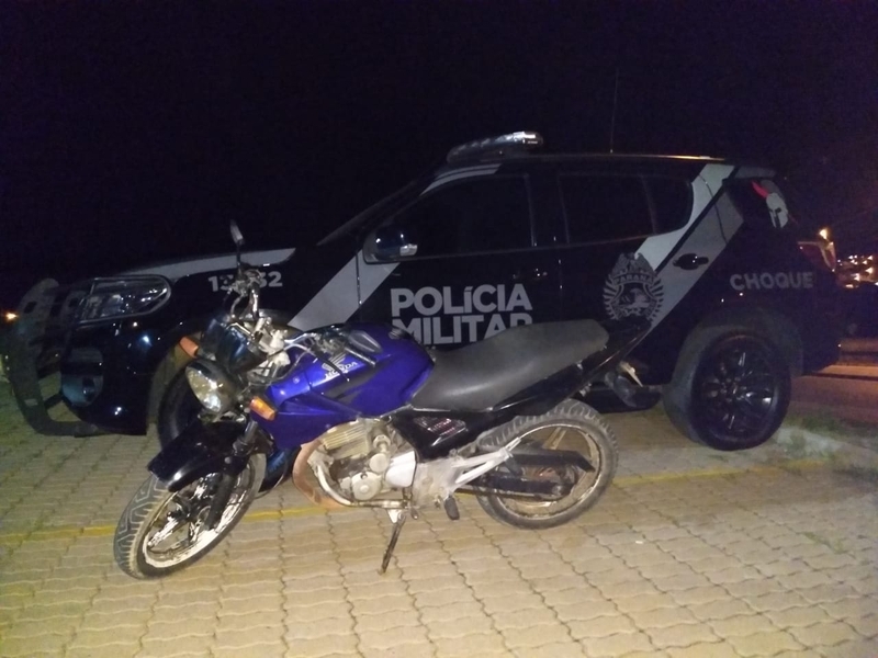Imagem referente a Operação em Castro identifica rapaz pilotando moto roubada