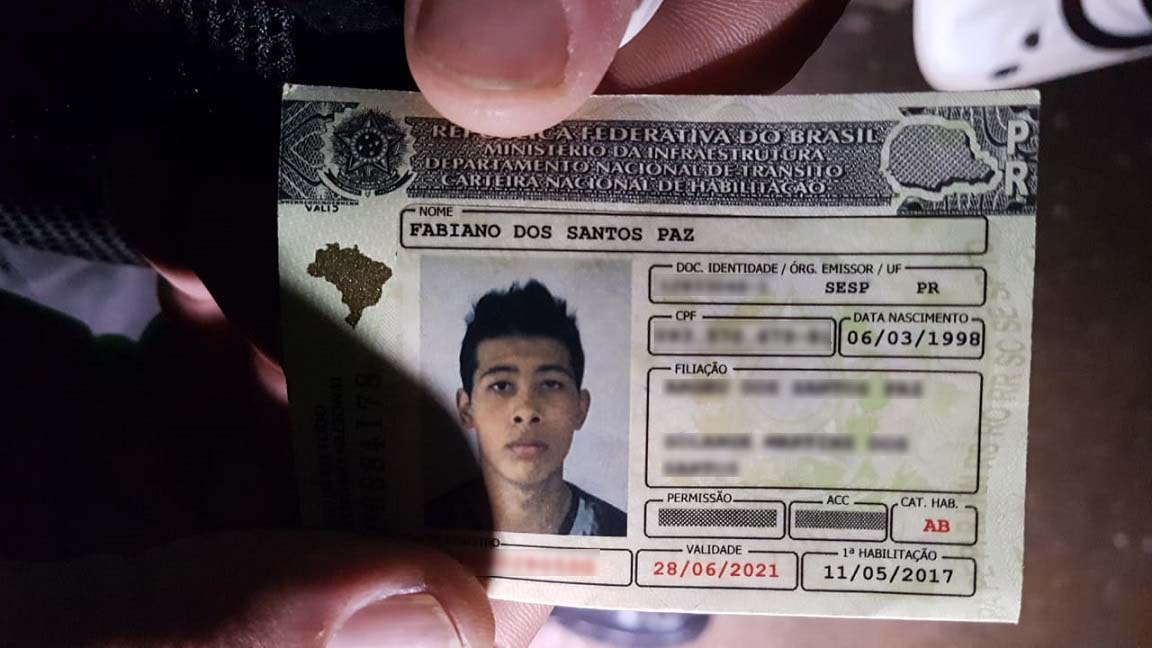 Imagem referente a Vítima de capotamento na PR-484, em Boa Vista, é identificada como Fabiano dos Santos Paz