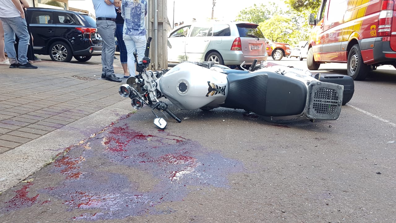 Imagem referente a Motociclista Jacir Charnovski morre após grave colisão contra carro na Rua JK