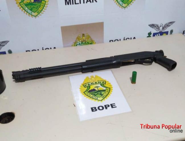 Imagem referente a Operação Sinergia: BOPE detém indivíduo com escopeta calibre 12 em Foz do Iguaçu