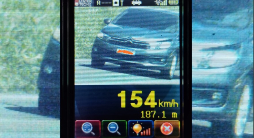 Imagem referente a Em rodovia com velocidade permitida de 80km/h, radar flagra motorista a 154km/h