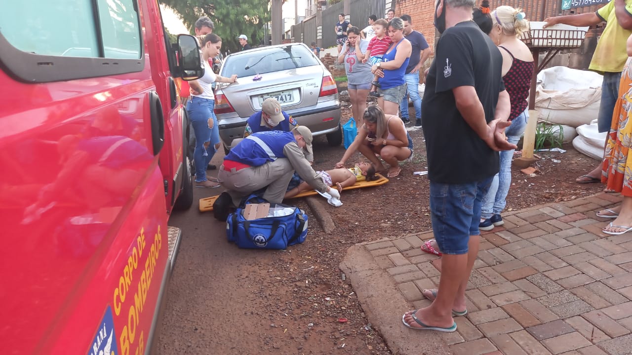 Imagem referente a Criança é atropelada na Rua Souza Naves Sul, no XIV de Novembro
