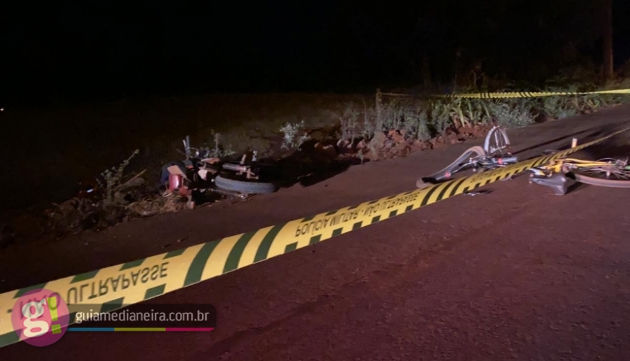 Imagem referente a Idoso morre em acidente envolvendo bicicleta e motocicleta, em São Miguel do Iguaçu