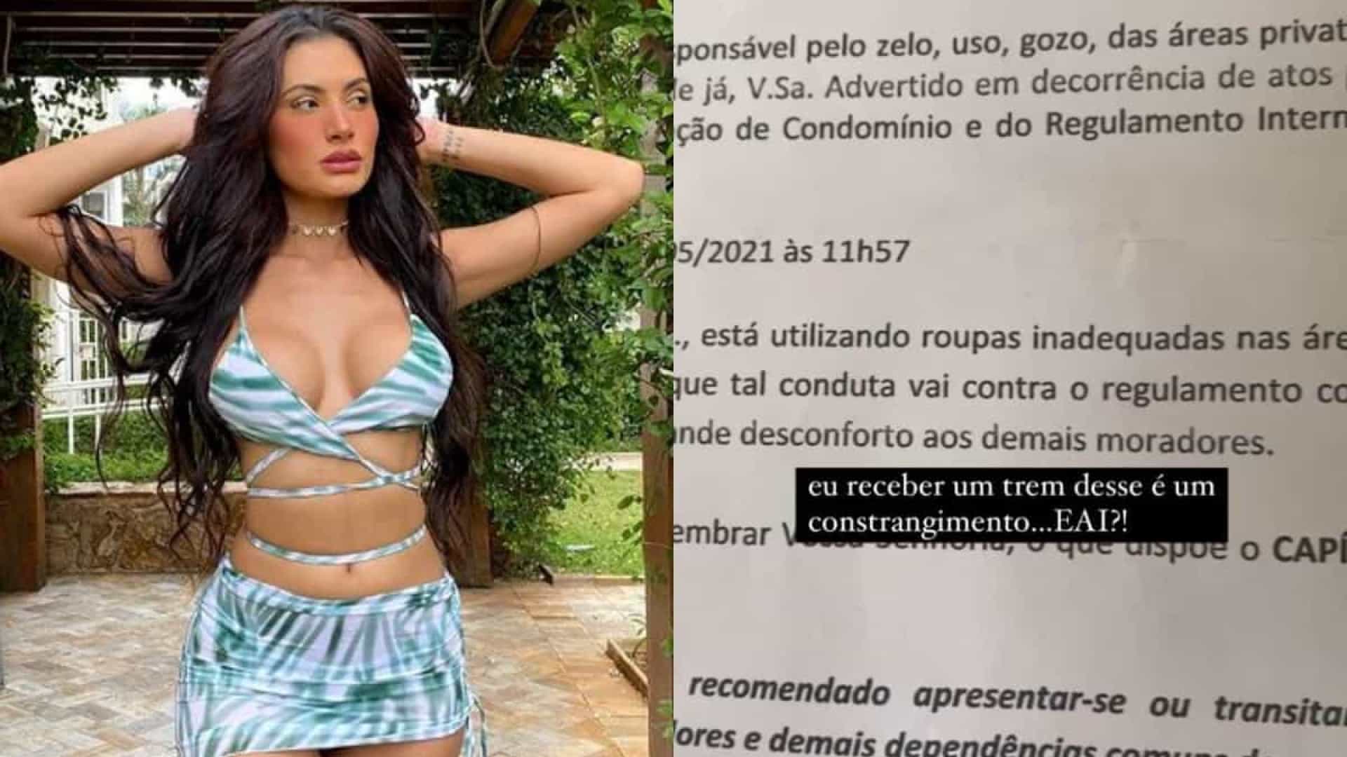 Imagem referente a Influenciadora Gle Marquez recebe multa de condomínio por usar “roupa inapropriada”