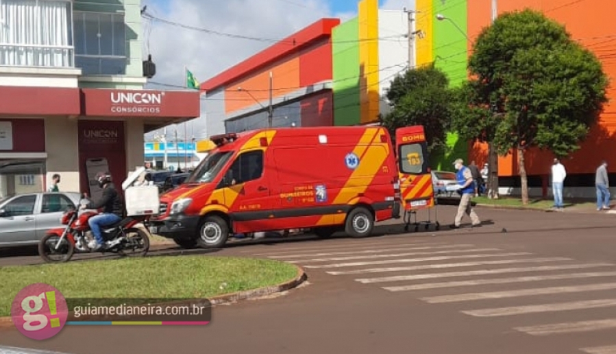 Imagem referente a Medianeira: Motociclista fica ferida em acidente no Bairro São Cristóvão