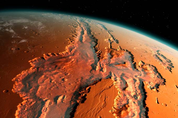 Imagem referente a Tremores em Marte revelam anatomia do interior do Planeta Vermelho